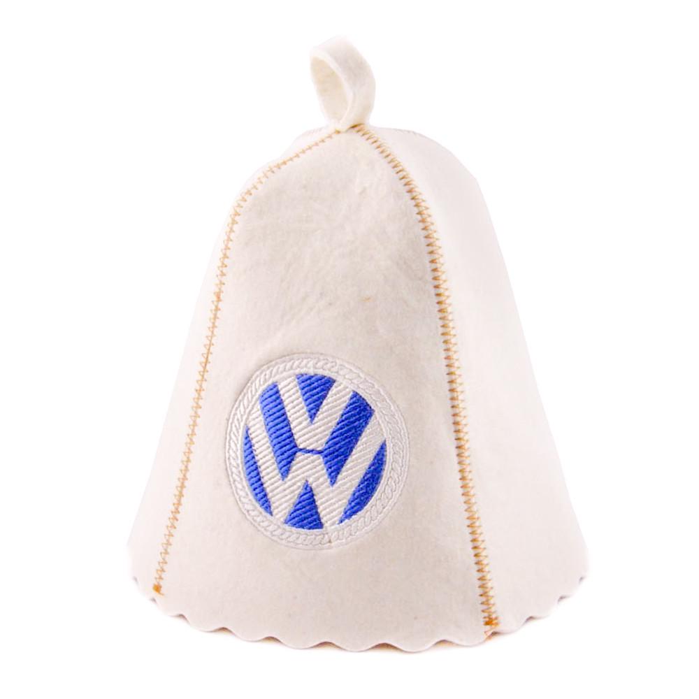Банная шапка Luxyart "Volkswagen" натуральный войлок Белый (LA-197) Банная шапка Luxyart "Volkswagen" натуральный войлок Белый (LA-197)