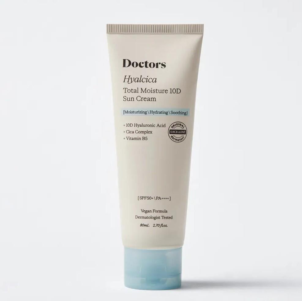 Крем солнцезащитный Doctors Hyalcica Total Moisture 10 D Sun Cream SPF 50+ 80 мл с 10 формами гиалуроновой кислоты (12752510) Крем солнцезащитный Doctors Hyalcica Total Moisture 10 D Sun Cream SPF 50+ 80 мл с 10 формами гиалуроновой кислоты (12752510)