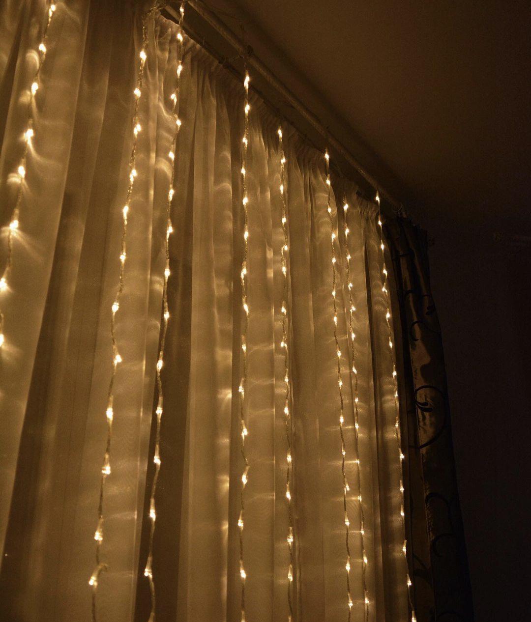 Гирлянда-штора 3х2 м силиконовый провод от 220V Теплый Белый - фото 2