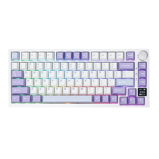 Клавиатура игровая Ajazz AK820 Pro White Purple (32736217)