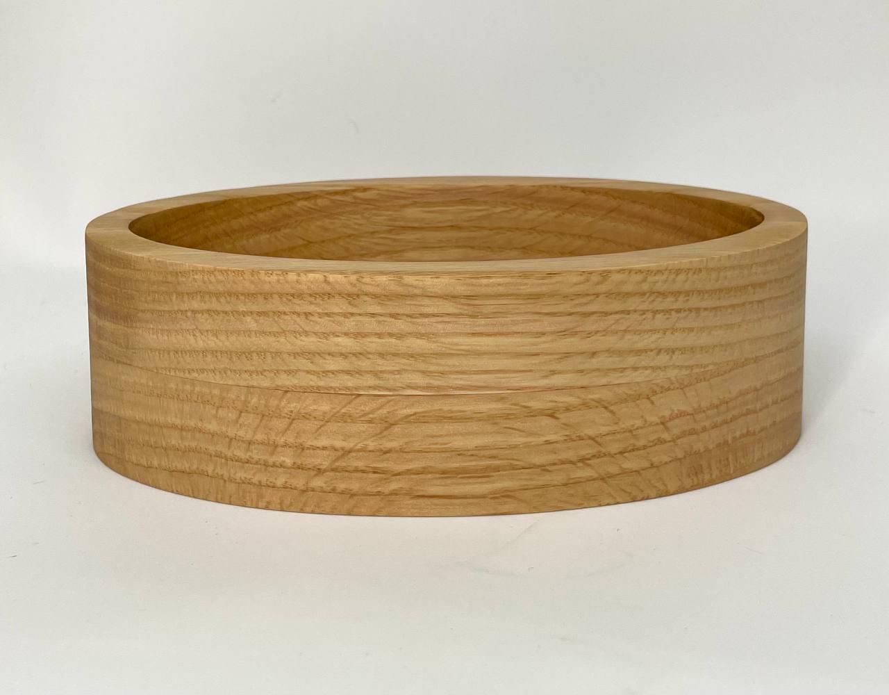 Овальная емкость из красного дуба со скругленным бортиком для изготовления контейнерной свечи (9276203) - фото 3