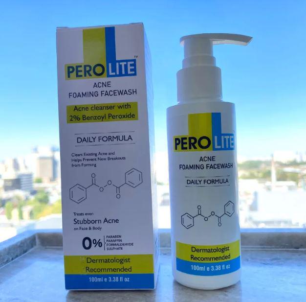 Пінка для вмивання проти акне Perolite Benzoyl Peroxide 2% Acne Foaming Face Wash 100 мл (PLBPAFFW2) - фото 3