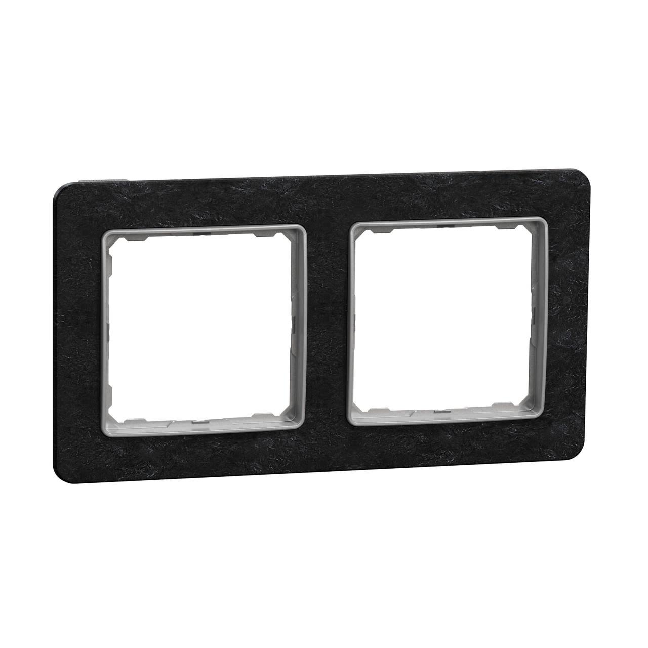 Рамка 2-постовая Schneider Electric Sedna Design&Elements ABS-UV 156х85х10 мм Камень (SDD391802)