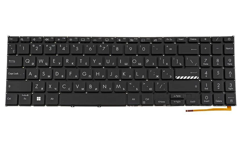 Клавіатура для ноутбука Asus X1603 Чорний (171785)