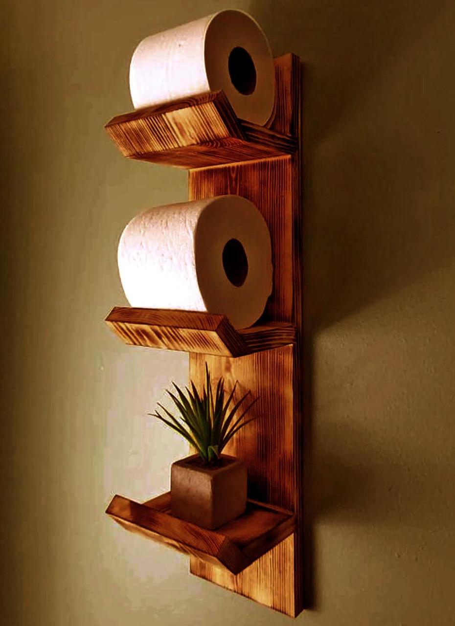 Полка для ванной из дерева Бенвиш Трюфель (ВНП/007428)