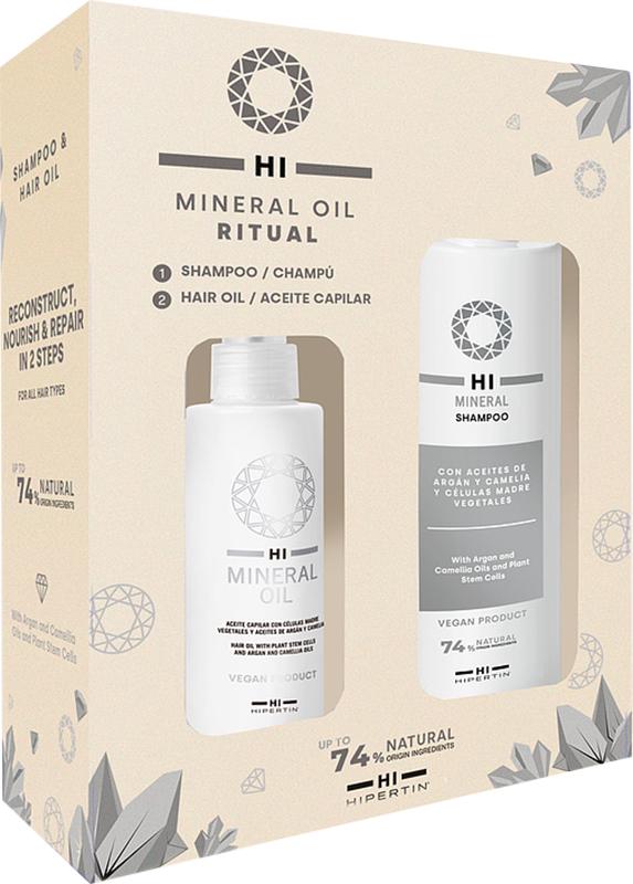 Набор для восстановления питания и защиты волос Hipertin Ritual Mineral Oil шампунь/масло (27222)