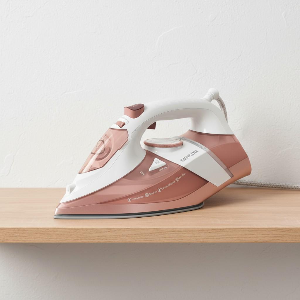 Утюг сетевой паровой Sencor SSI8300RS с керамической подошвой 3200 Вт Белый/Розовый (SSI8300RS) - фото 6