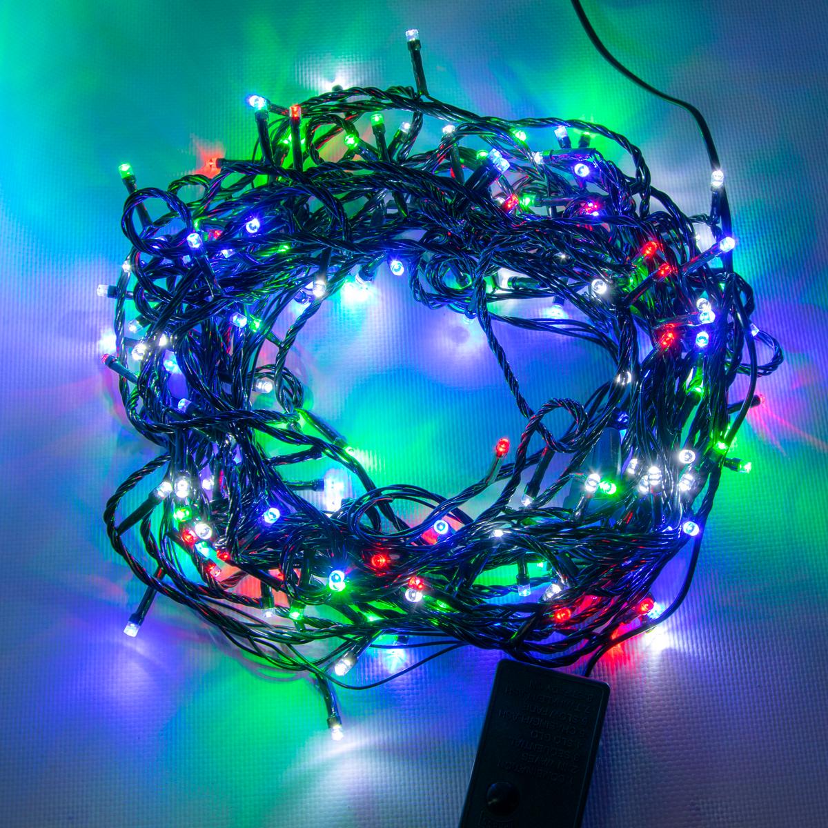 Новорічна гірлянда AJ-1004 165 LED 15 м Різнокольоровий (1008943-Other)
