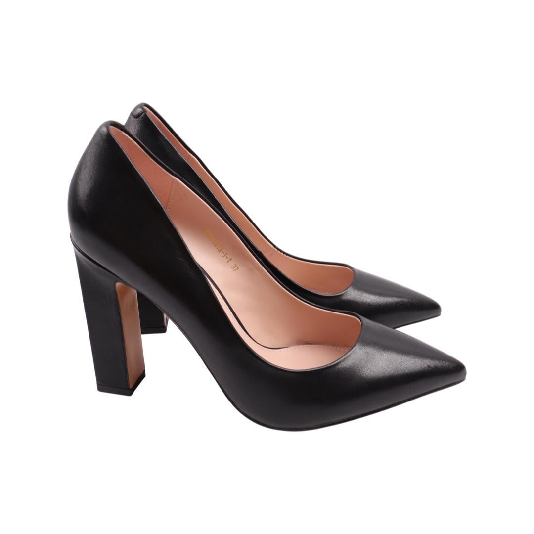 Туфли женские Anemone из кожи р. 38 Черный (232-22DT)