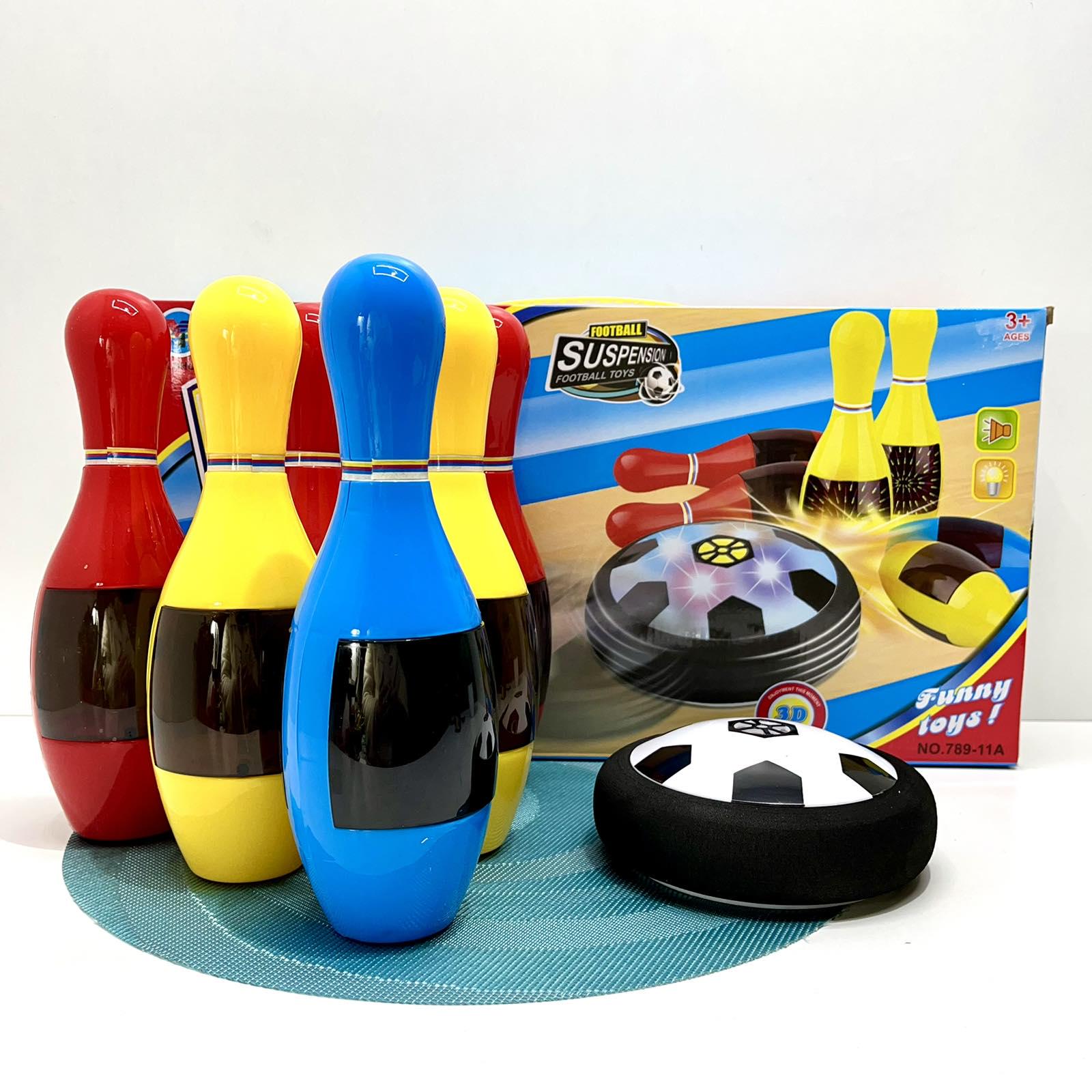 Детский набор для боулинга кегли 6 шт. и аэромяч звук/свет (MR 1378) - фото 6