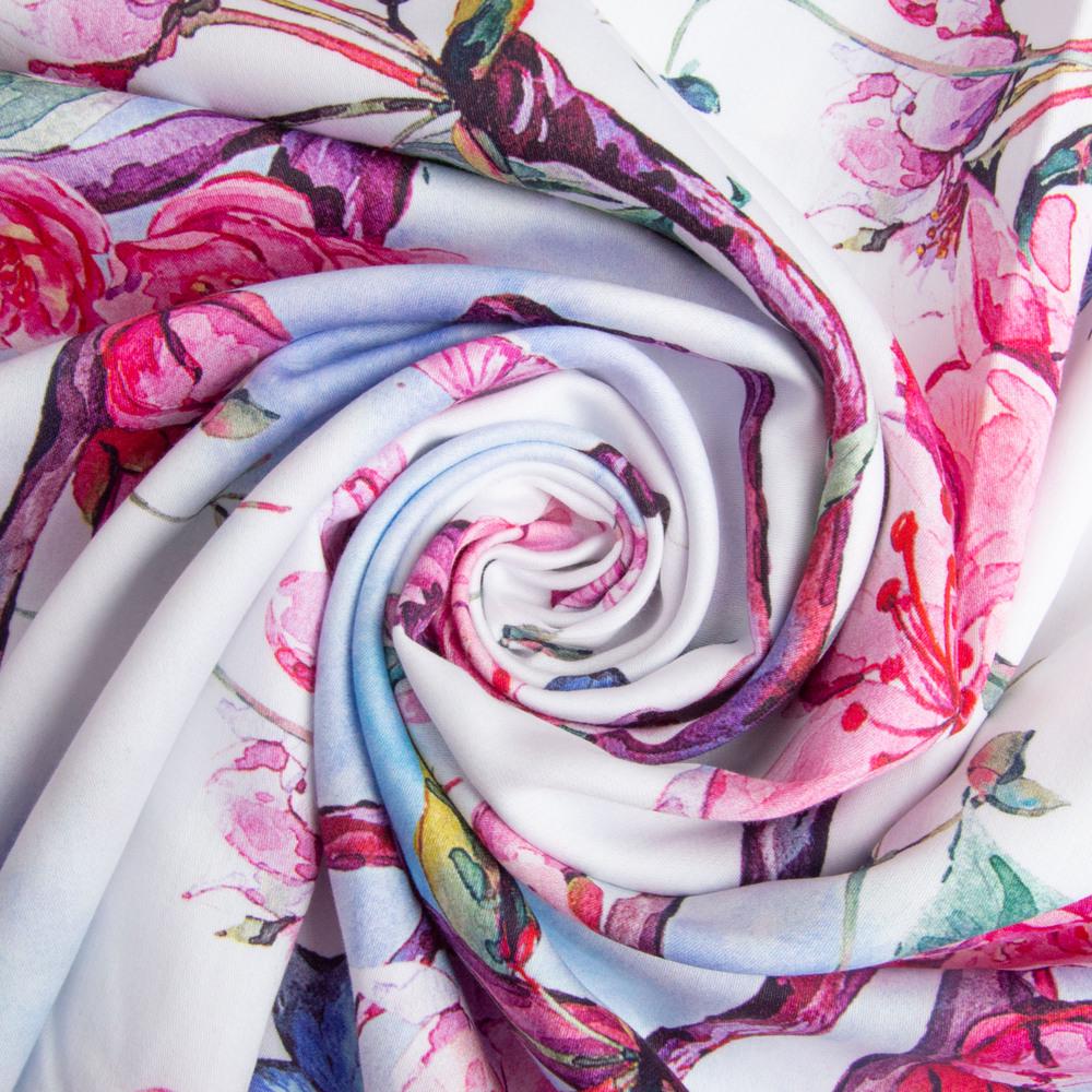 Ткань сатин для постельного белья однотонная Сакура 130 гр/м2 210 ТС 240 см (26158)