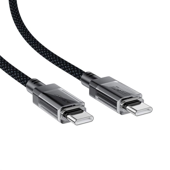 Кабель Acefast C12-03 USB 2.0 USB-C to USB-C 1,2 м 60W 3A Black (6974316283317) - фото 3 Кабель Acefast C12-03 USB 2.0 USB-C to USB-C 1,2 м 60W 3A Black (6974316283317) - фото 3