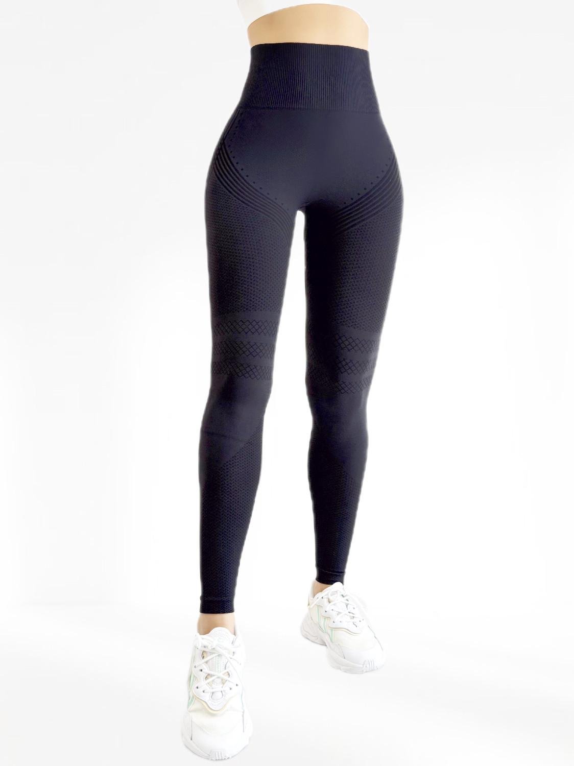 Лосины для фитнеса LILAFIT пуш ап M Черный (LFL000078) - фото 2