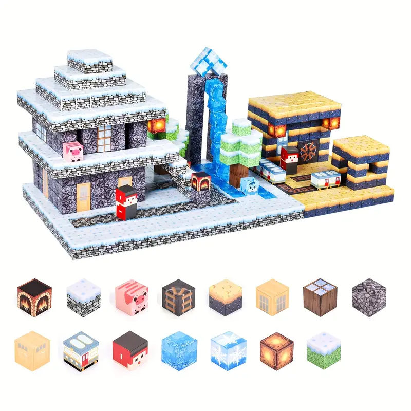 Конструктор магнитный Minecraft Ледовый 100 шт. (2698919025) Конструктор магнитный Minecraft Ледовый 100 шт. (2698919025)