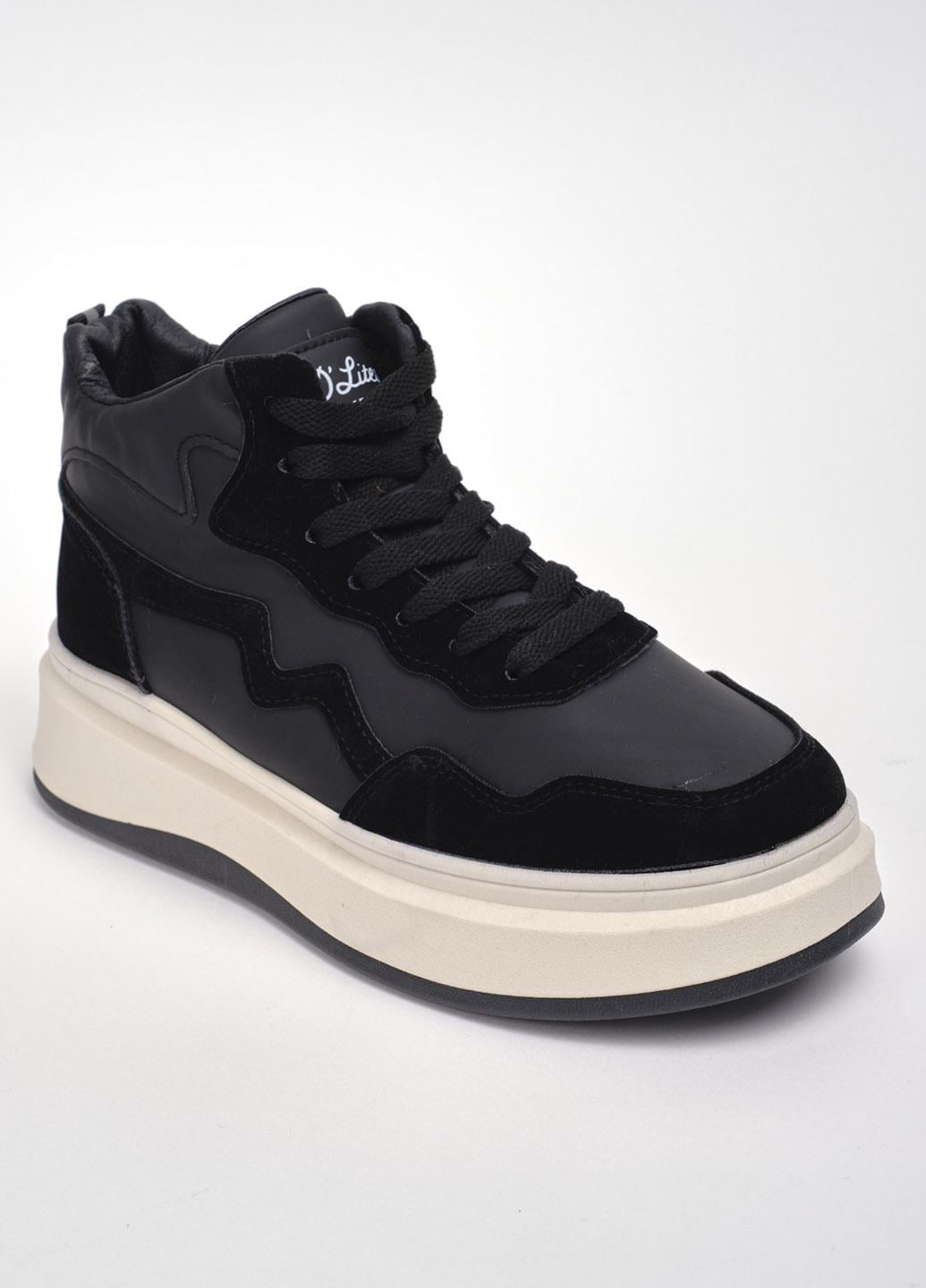 Кеды женские зимние высокие Fashion M2-5 341933 р. 39 Черный