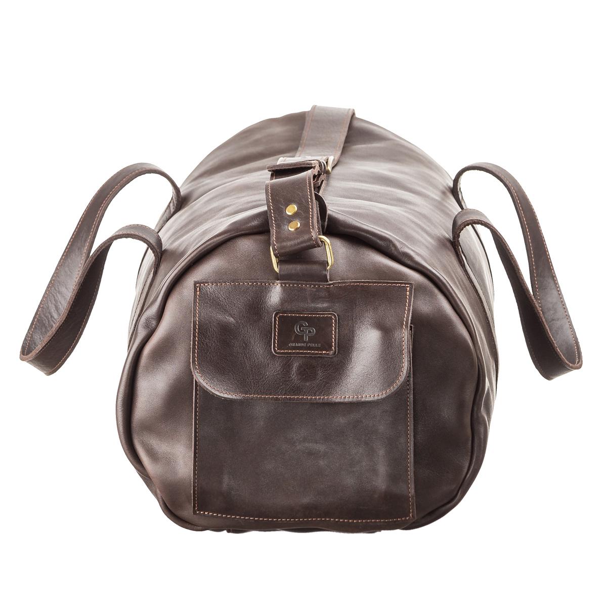 Дорожная сумка Grande Pelle 11044 Коричневый - фото 6