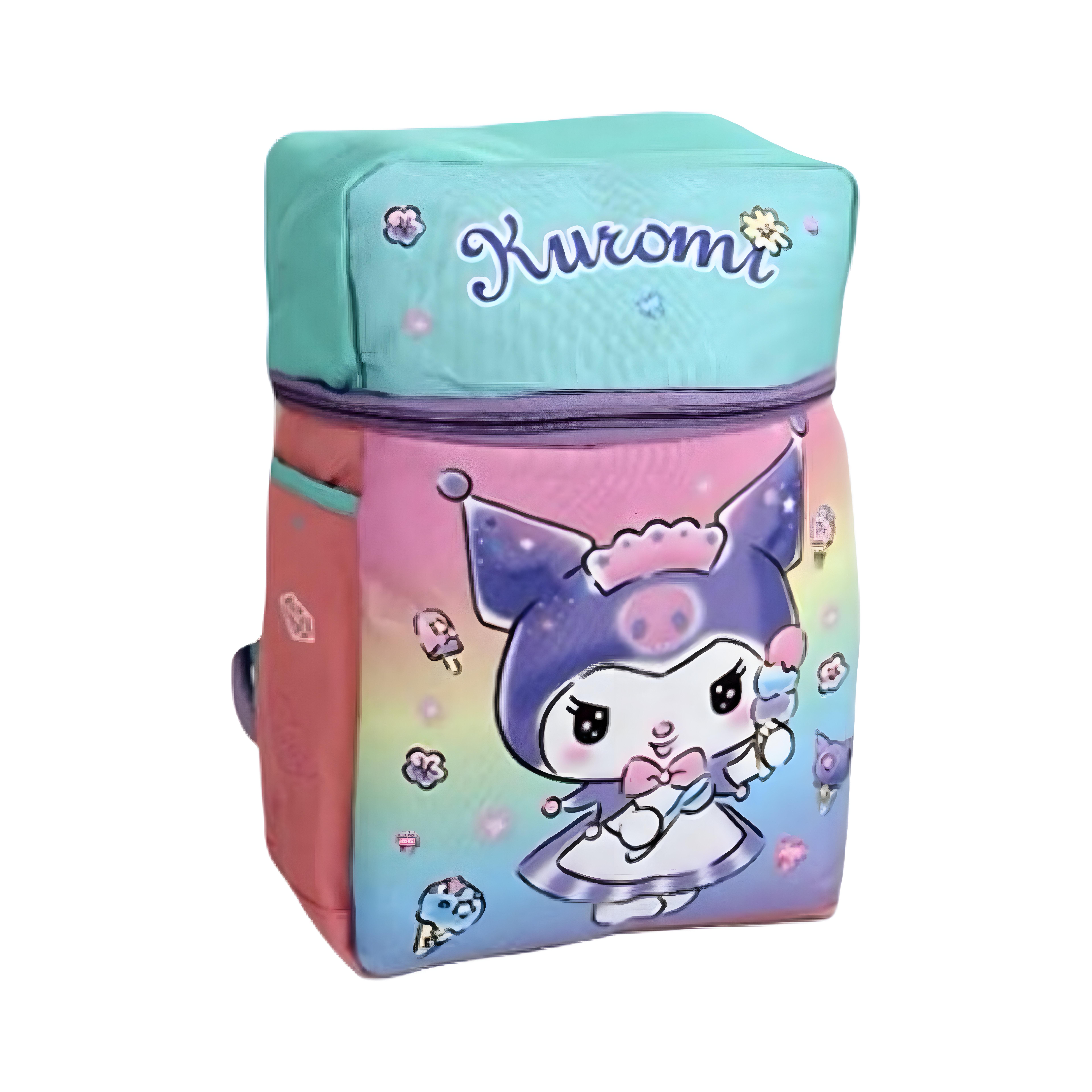 Рюкзак детский C 60565-4 с ярким 3D изображением Kuromi/боковыми карманами и мягкой эргономичной спинкой (28444779)