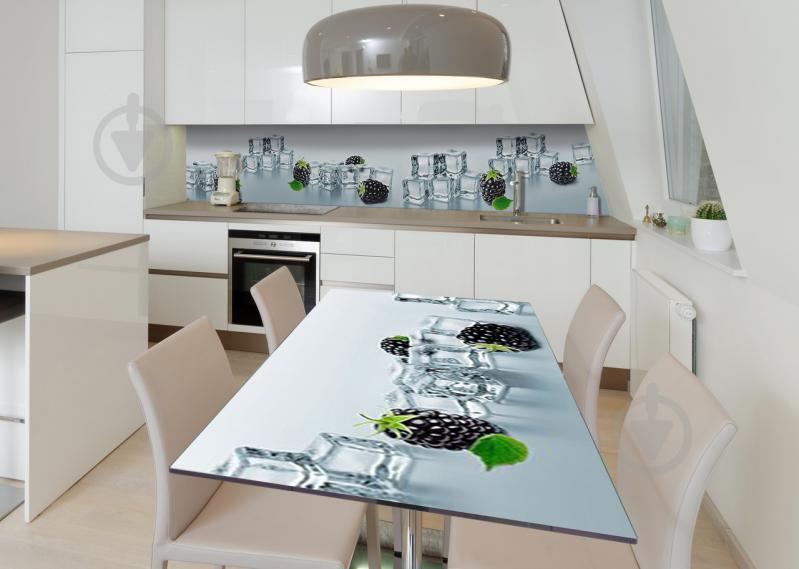 Наклейка 3Д виниловая на стол Zatarga «Ежевика во льду» 600х1200 мм (Z182547st) Наклейка 3Д виниловая на стол Zatarga «Ежевика во льду» 600х1200 мм (Z182547st)