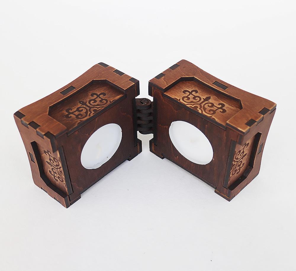 Підсвічник Гранд Презент 82 7,5х7,5 см Горіховий (23314) - фото 5 Підсвічник Гранд Презент 82 7,5х7,5 см Горіховий (23314) - фото 5