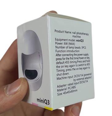 Лампа для маникюра Q3 мини (1787312056) - фото 6 Лампа для маникюра Q3 мини (1787312056) - фото 6