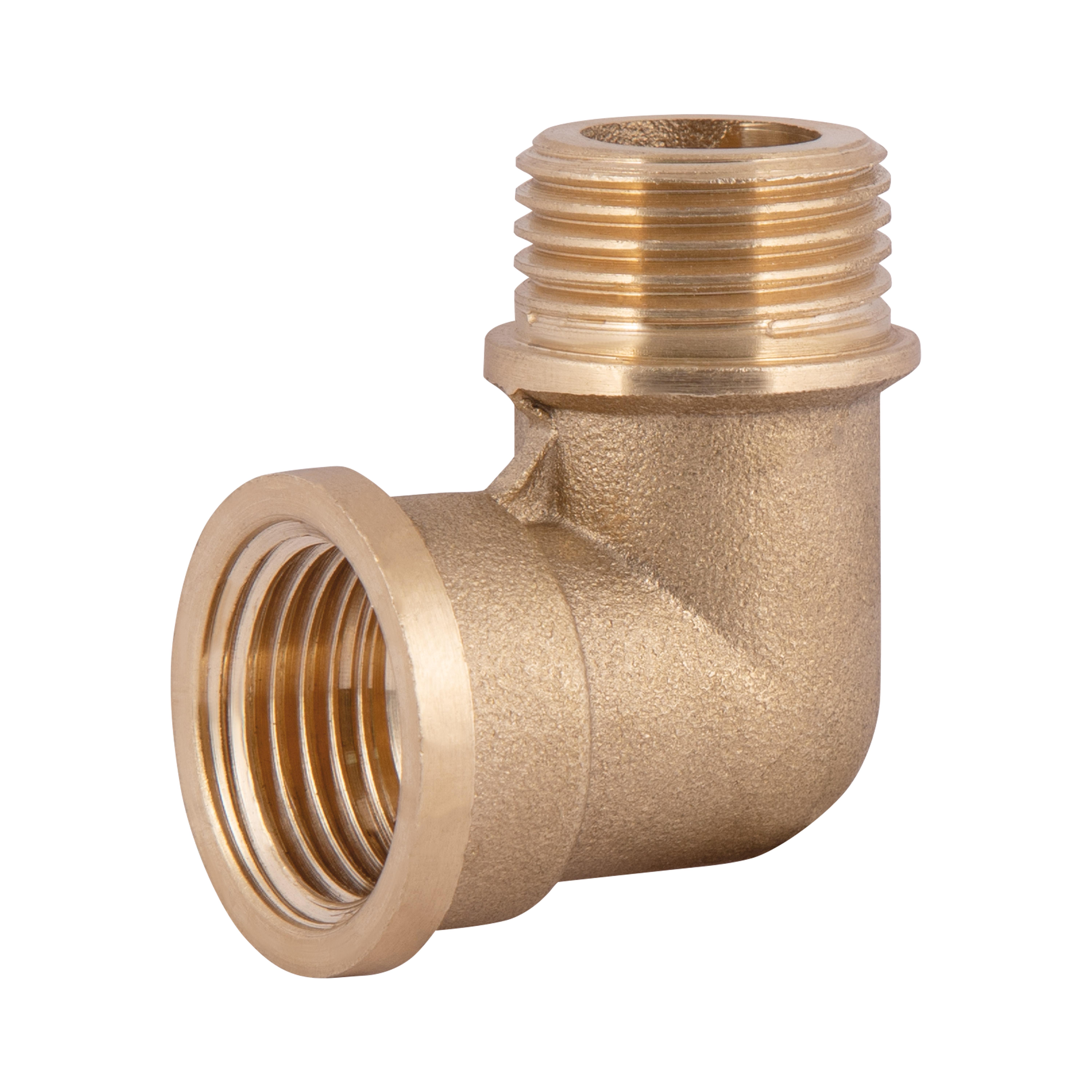 Угол латунный Thermo Alliance Standart 1/2" ВЗ усиленный Желтый (SD42015U)