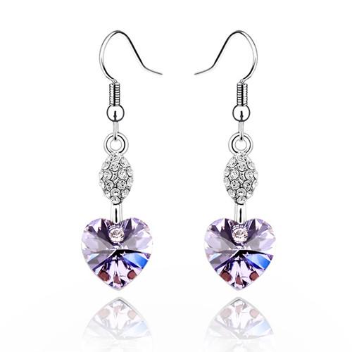 Серьги с кристаллами Сваровски Showfay 0122814 Сиреневый