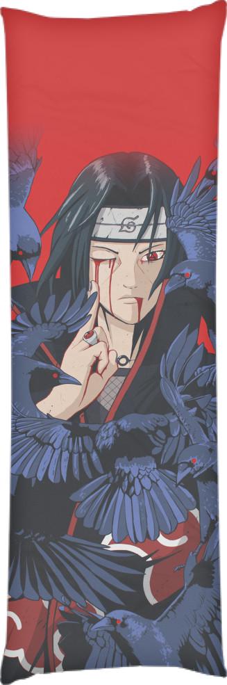 Подушка дакимакура Itachi Crows 60x180 см (14106481)