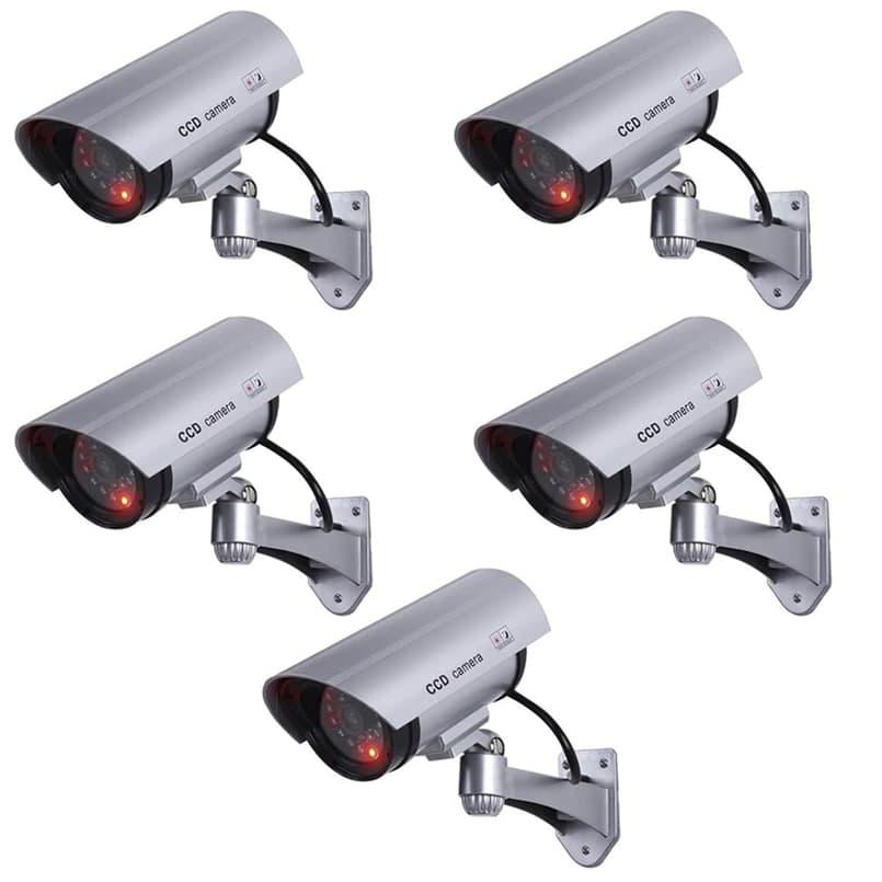 Комплект 5 шт муляжей камер видеонаблюдения Borofone Dummy IR 1100 Серый (3079/3Т5)