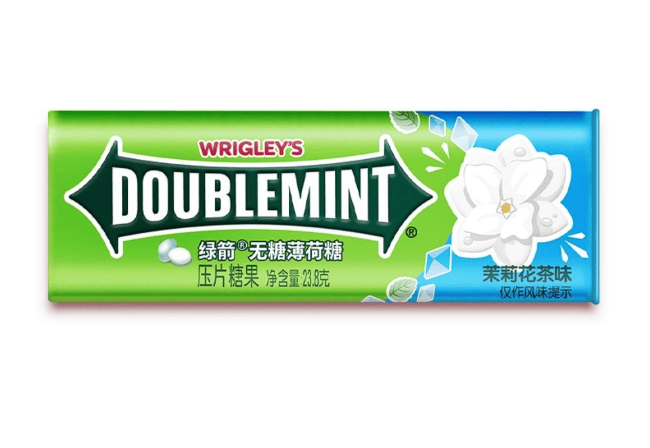 Конфеты Wrigley's Doublemint Sugar-Free Mints Jasmine Tea Flavor 23,8 г (3033383889)