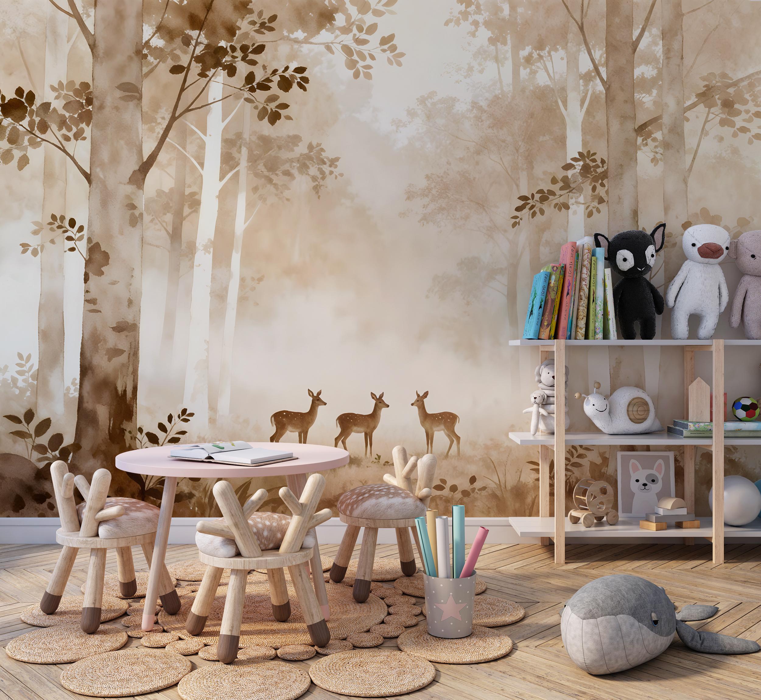 Фотошпалери флізелінові Upstream Оленята 180х120 см (S5KID-086/2) - фото 8 Фотошпалери флізелінові Upstream Оленята 180х120 см (S5KID-086/2) - фото 8