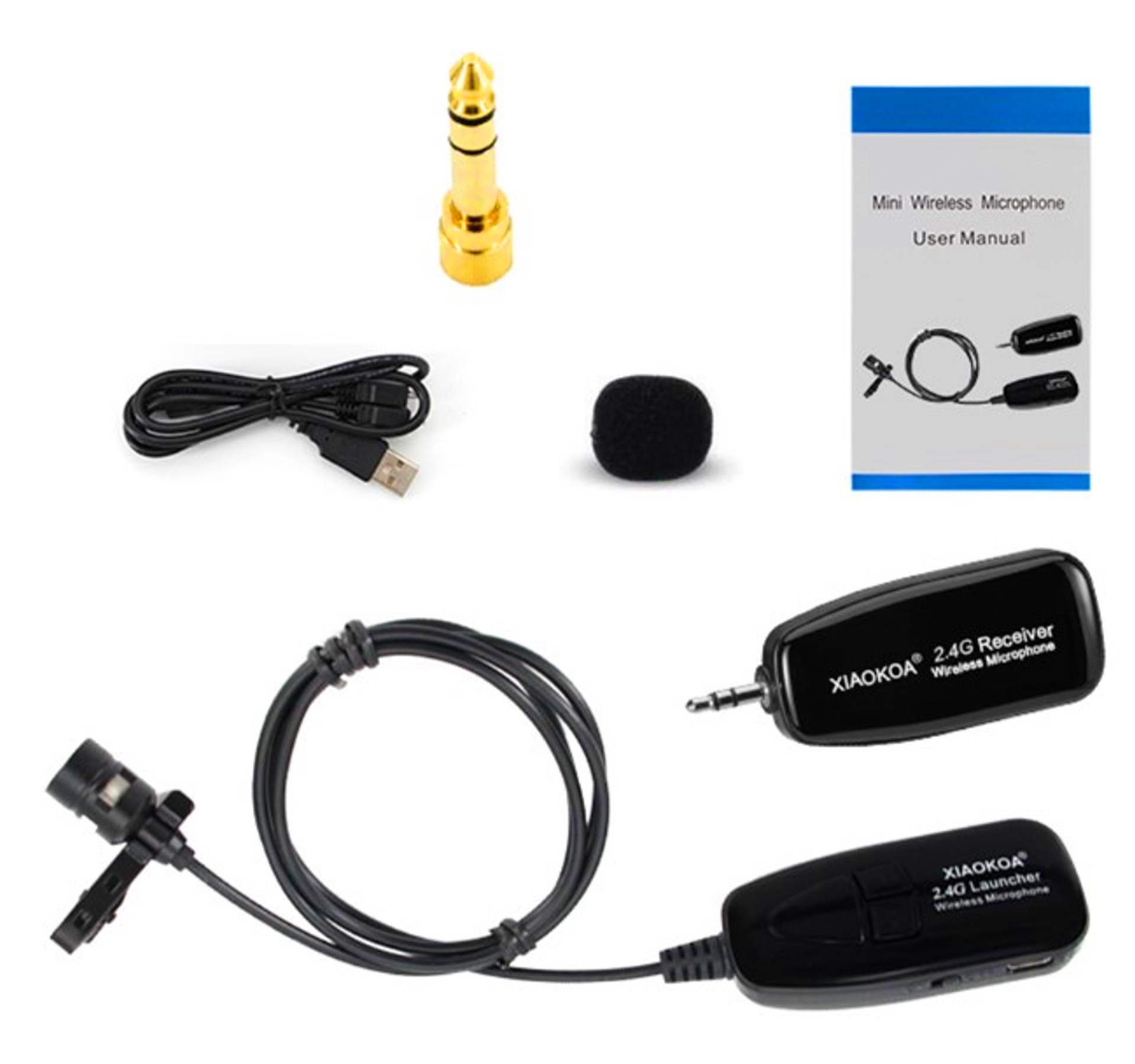 Беспроводной петличный микрофон Alloyseed, петличка для камеры и смартфона