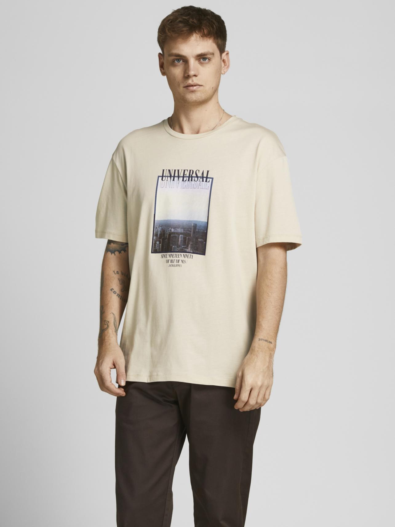 Футболка чоловіча Jack & Jones 12205065 XXL Сірий