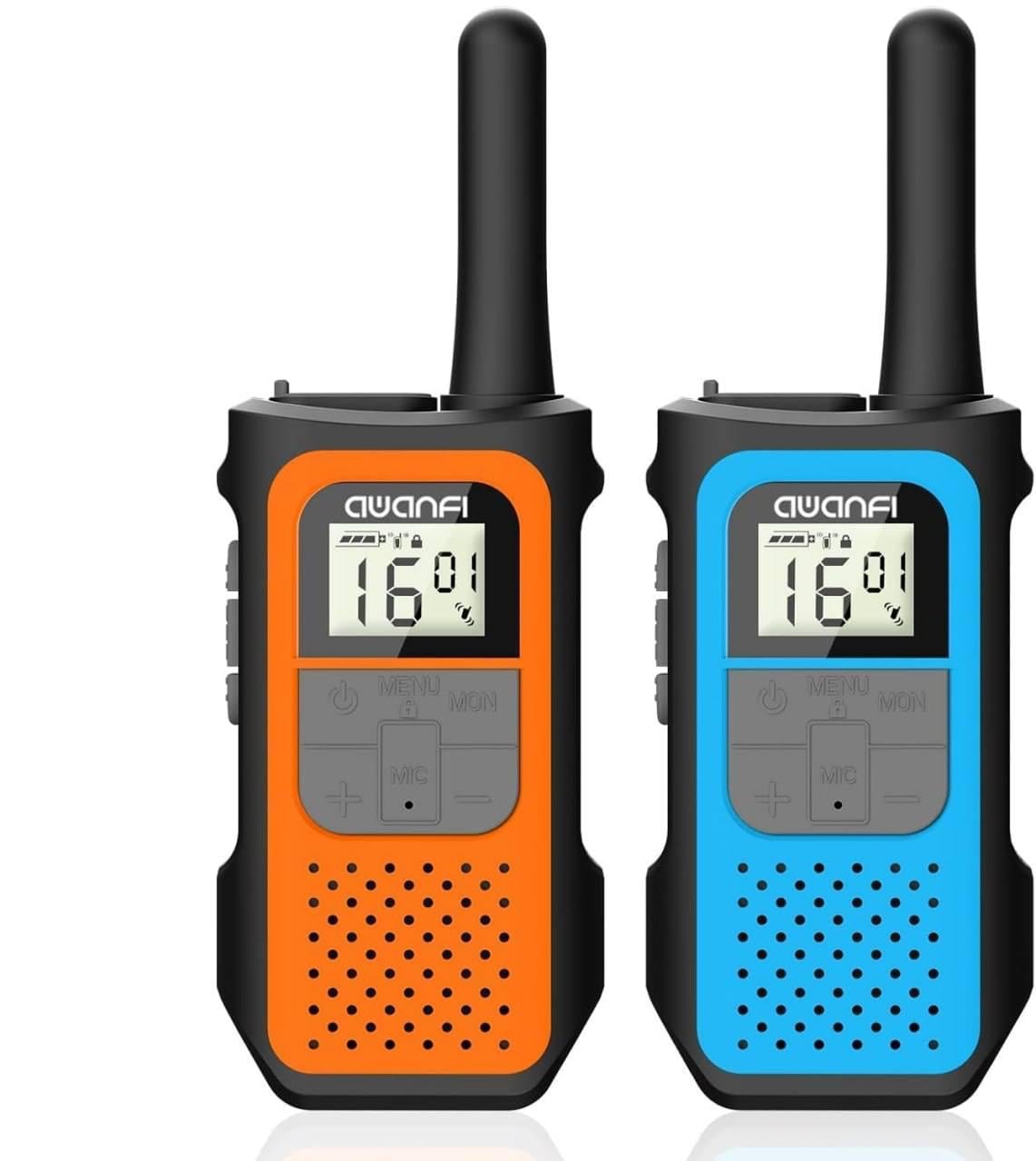 Рации портативные AWANFI до 5 км 2 шт. Оранжевый/Синий (10/943) Рации портативные AWANFI до 5 км 2 шт. Оранжевый/Синий (10/943)