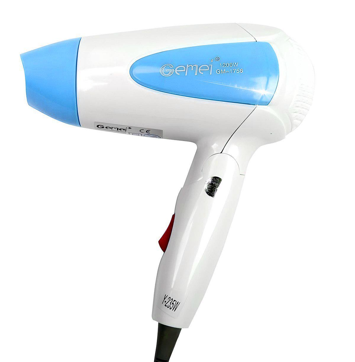Фен Gemei 1756 1200 Вт Белый (GR-04921) Фен Gemei 1756 1200 Вт Белый (GR-04921)