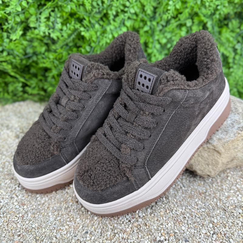 Кеди жіночі замшеві на платформі Е-009066-4 p. 40 25,5 см Коричневий (115023468) - фото 2 Кеди жіночі замшеві на платформі Е-009066-4 p. 40 25,5 см Коричневий (115023468) - фото 2