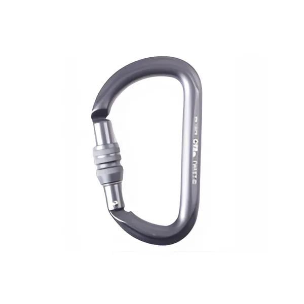 Карабін First Ascent D-подібної форми з муфтою TWIST B Grey (FA 7011 04)