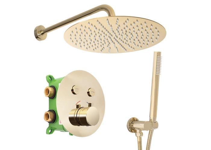 Душовий гарнітур прихованого монтажу Rea LUNGO MILER Золотий (Rea-P6714) Душовий гарнітур прихованого монтажу Rea LUNGO MILER Золотий (Rea-P6714)