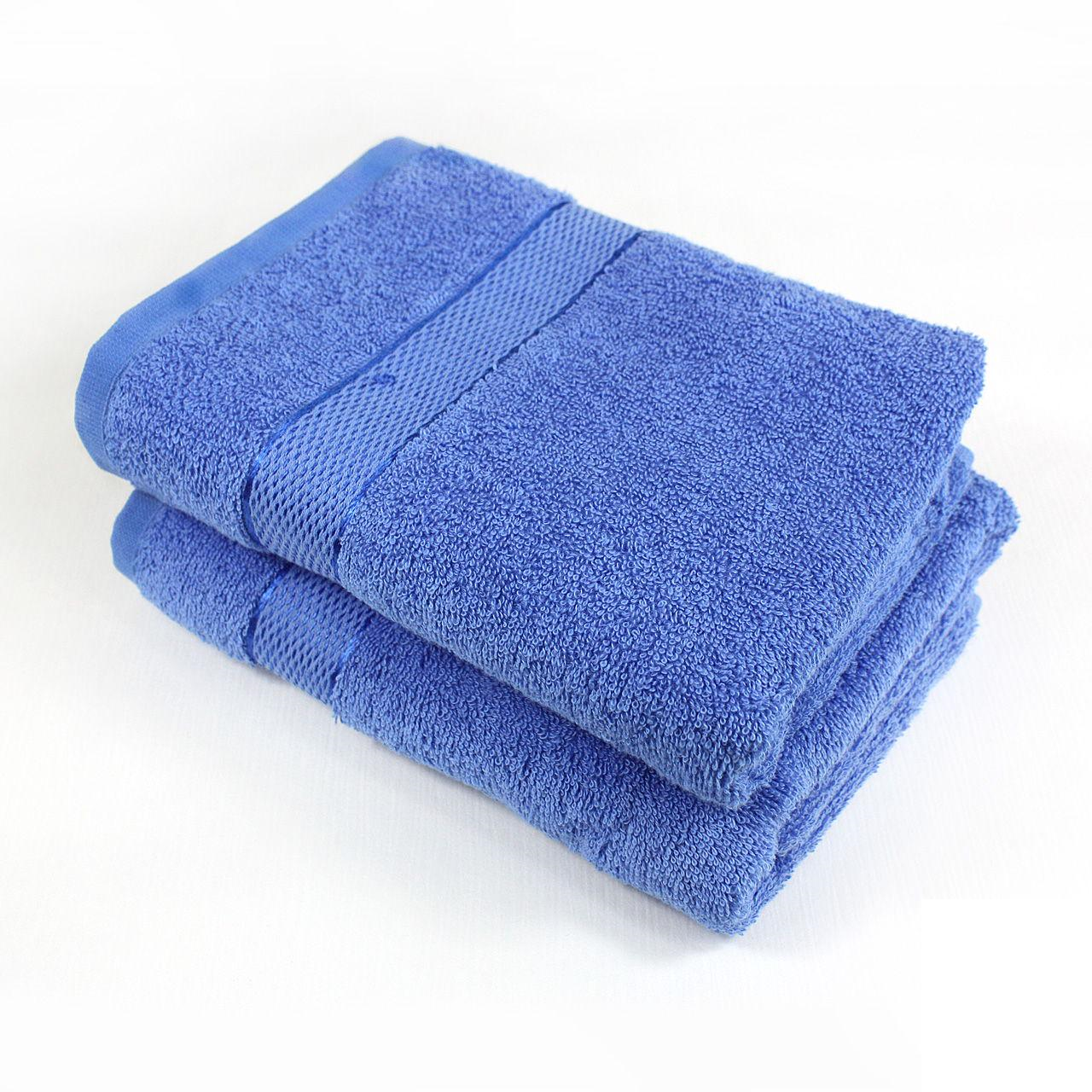 Рушник махровий Еней-плюс БС0008 100х150 см Синій - фото 1