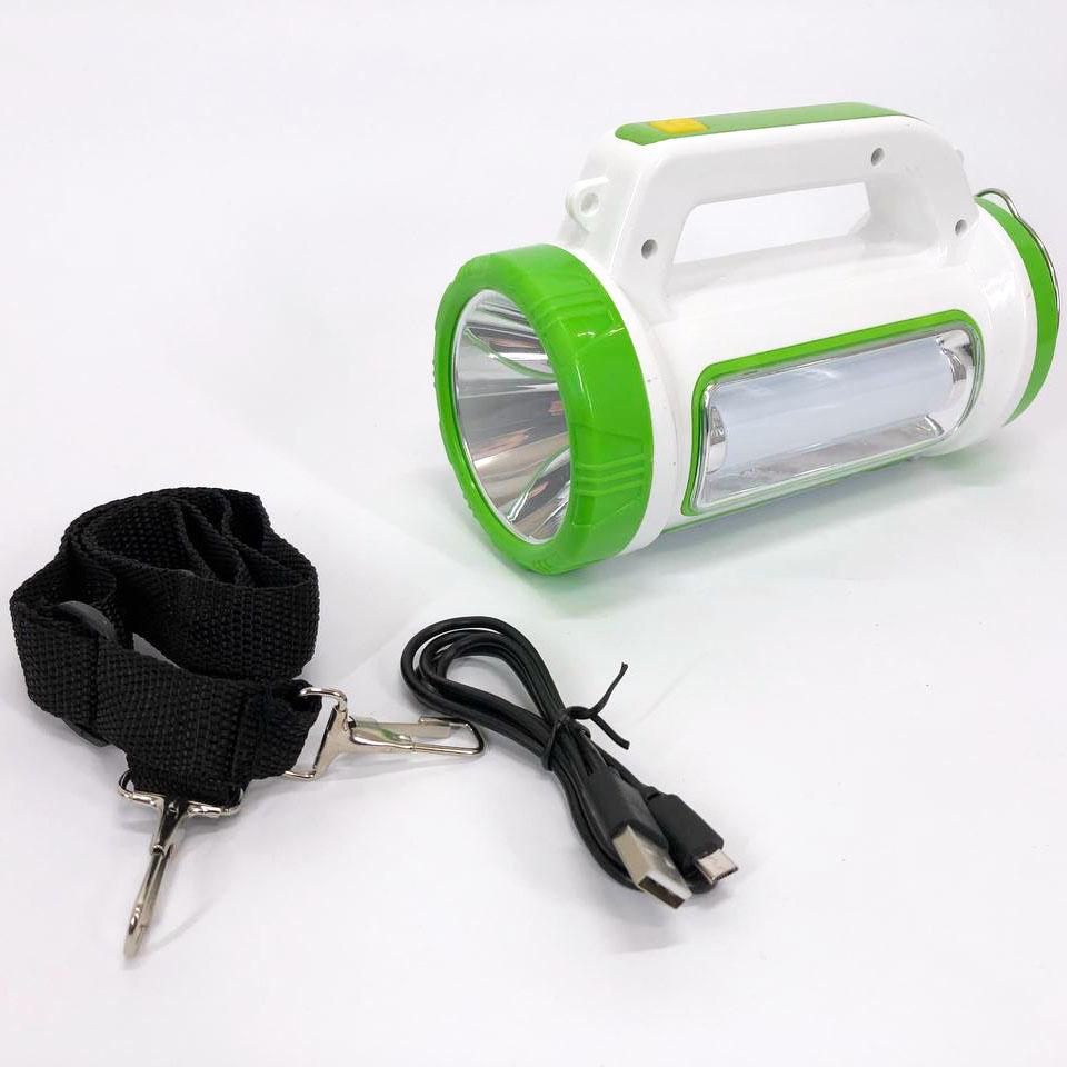 Фонарь кемпинговый и powerbank 5158-LED-COB с солнечной панелью Зеленый (302452)