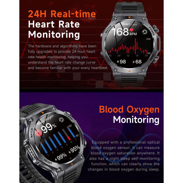 Смарт-годинник UWatch Smart Mevaden Ultra Black Steel з ремінцями 2 шт. (2043) - фото 23 Смарт-годинник UWatch Smart Mevaden Ultra Black Steel з ремінцями 2 шт. (2043) - фото 23