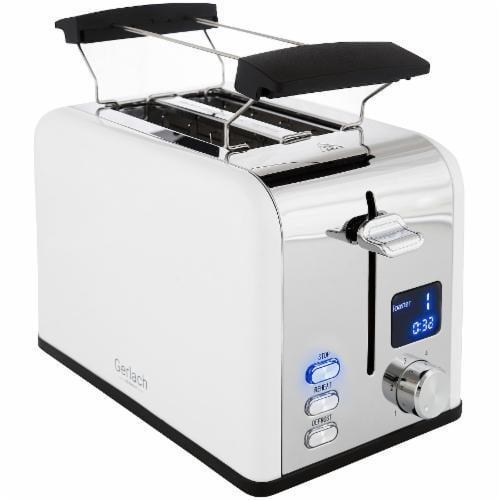 Тостер Gerlach GL 3221 с LCD Белый (5903887802079) Тостер Gerlach GL 3221 с LCD Белый (5903887802079)