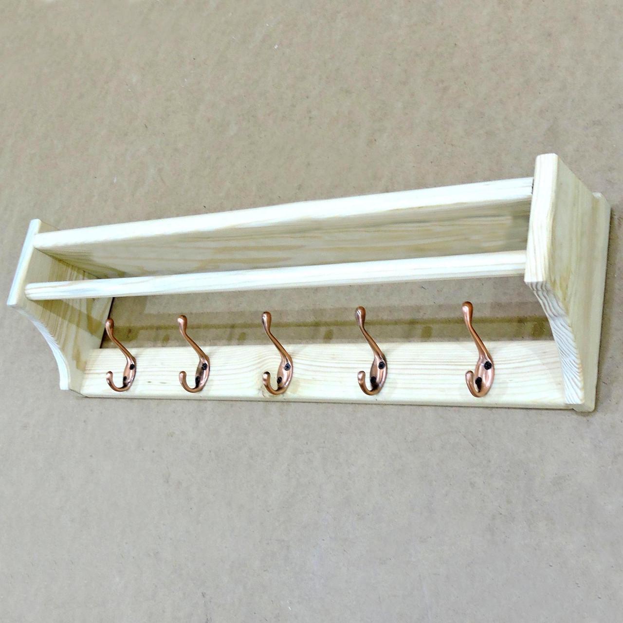 Вешалка для одежды из дерева Гамильтон 5 Бланже (ВДО-501001)