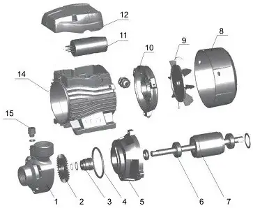 Насос вихревой Volks pumpe QB60 0,37 кВт (GSR-000024800) - фото 5