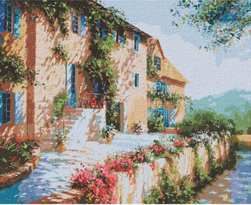 Картина за номерами Ідейка На сонячній стороні вулиці Ira Volkova КНО2298 полотно на підрамнику 40x50 см (1440966085)