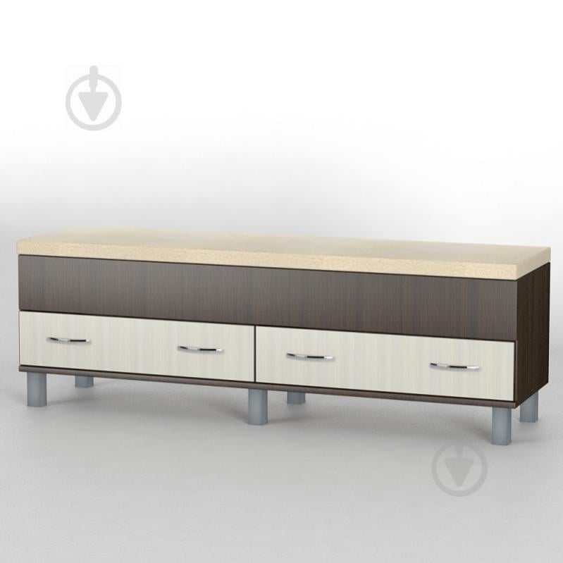 Комод прикроватный Тиса Мебель КП-100 Венге/Дуб молочный Комод прикроватный Тиса Мебель КП-100 Венге/Дуб молочный