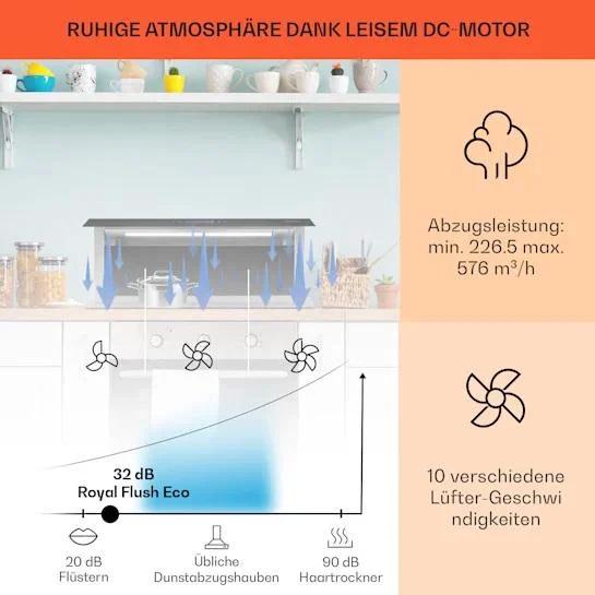 Вытяжка KLARSTEIN Royal Flush Eco 90 см 576 м³/ч (10034301) - фото 6