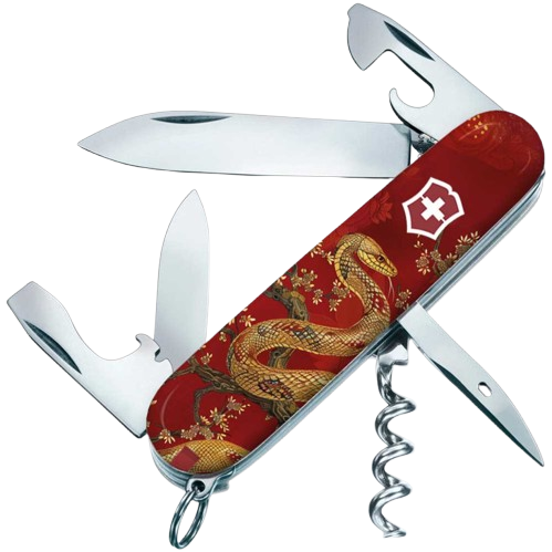 Нож складной многофункциональный Victorinox SPARTAN ZODIAC Золотая змея 14 функций 91x27x15 мм (Vx13603_Z4200pk)