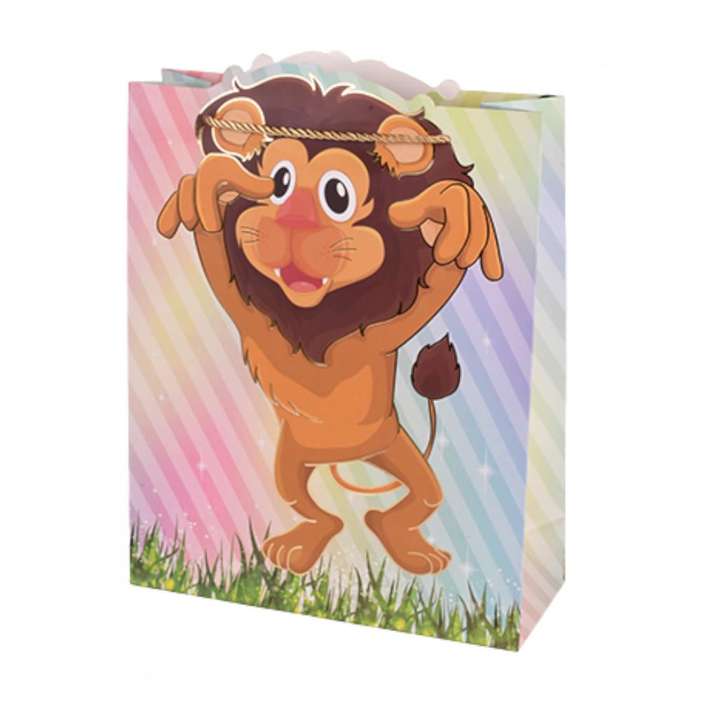 Подарочный пакет ZOO R34501-S 18х23х10 см Коричневый/Розово-голубой (31330743) Подарочный пакет ZOO R34501-S 18х23х10 см Коричневый/Розово-голубой (31330743)