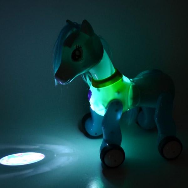 Пони-лошадка на пульте управления Jia Yu Toy с проектором Фиолетовый (058178) - фото 4 Пони-лошадка на пульте управления Jia Yu Toy с проектором Фиолетовый (058178) - фото 4