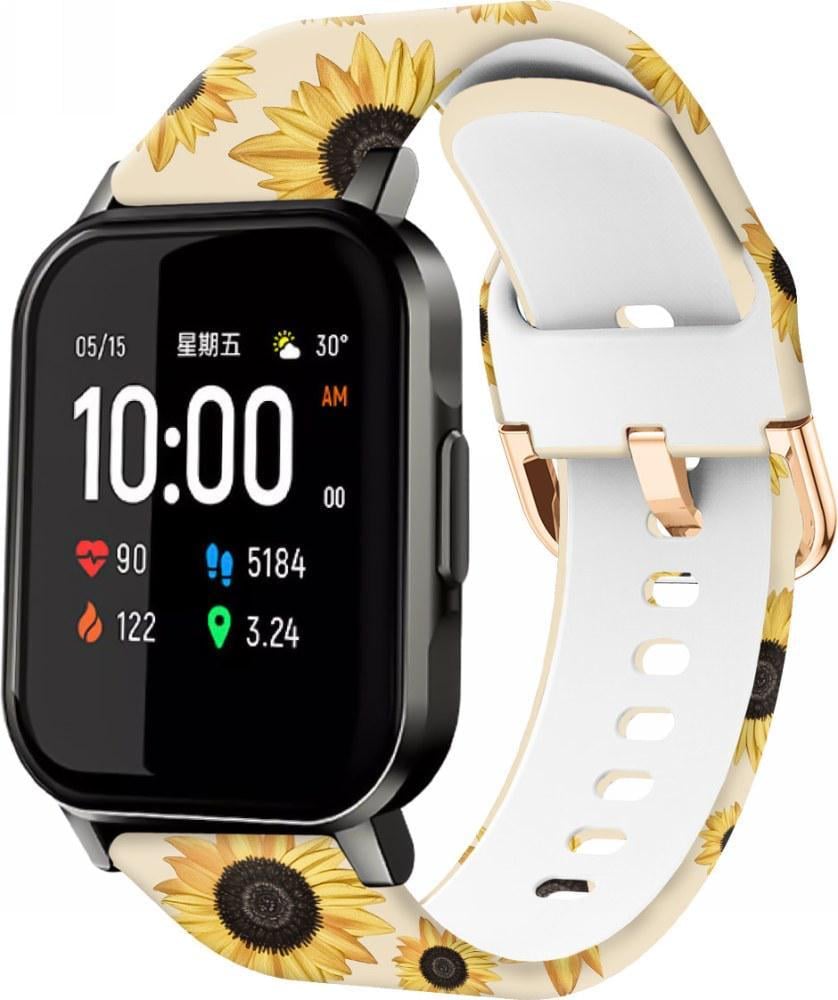 Ремінець силіконовий Colorful для Haylou Smart Watch 2 LS02 Sunflower Powder (37728) Ремінець силіконовий Colorful для Haylou Smart Watch 2 LS02 Sunflower Powder (37728)